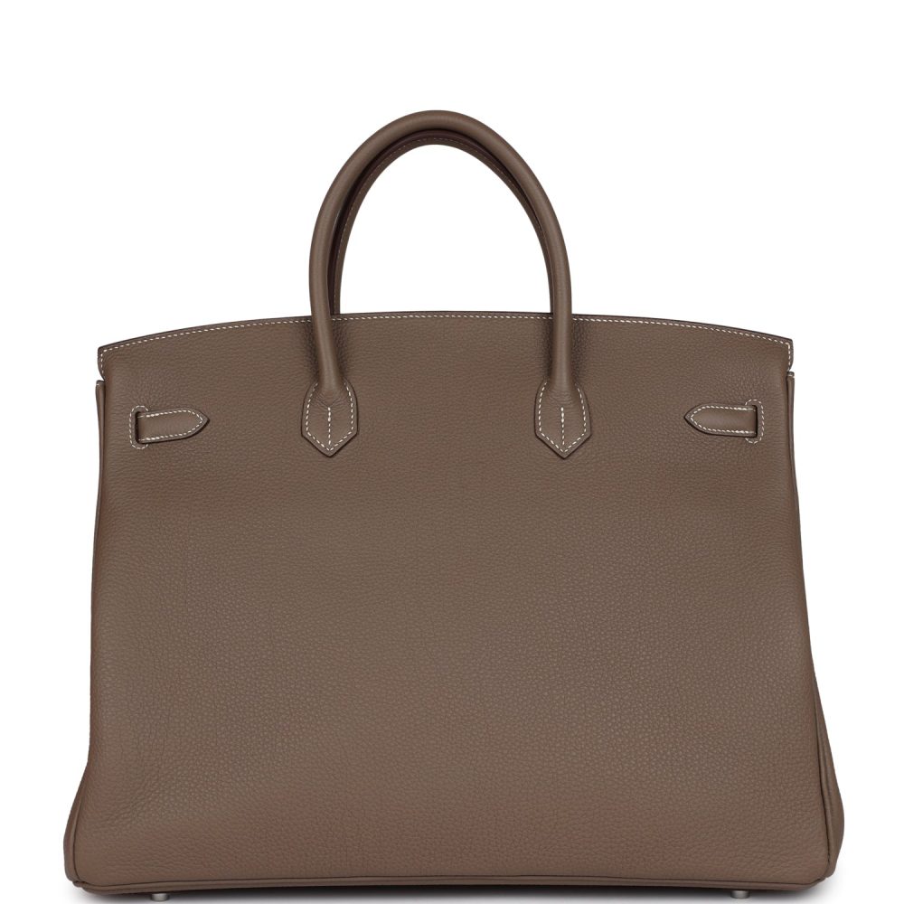 Hermes Birkin 40 Etoupe Togo Palladium Hardware - Image 4