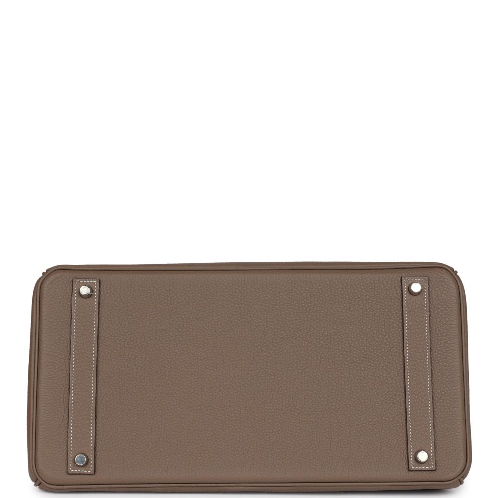 Hermes Birkin 40 Etoupe Togo Palladium Hardware - Image 6
