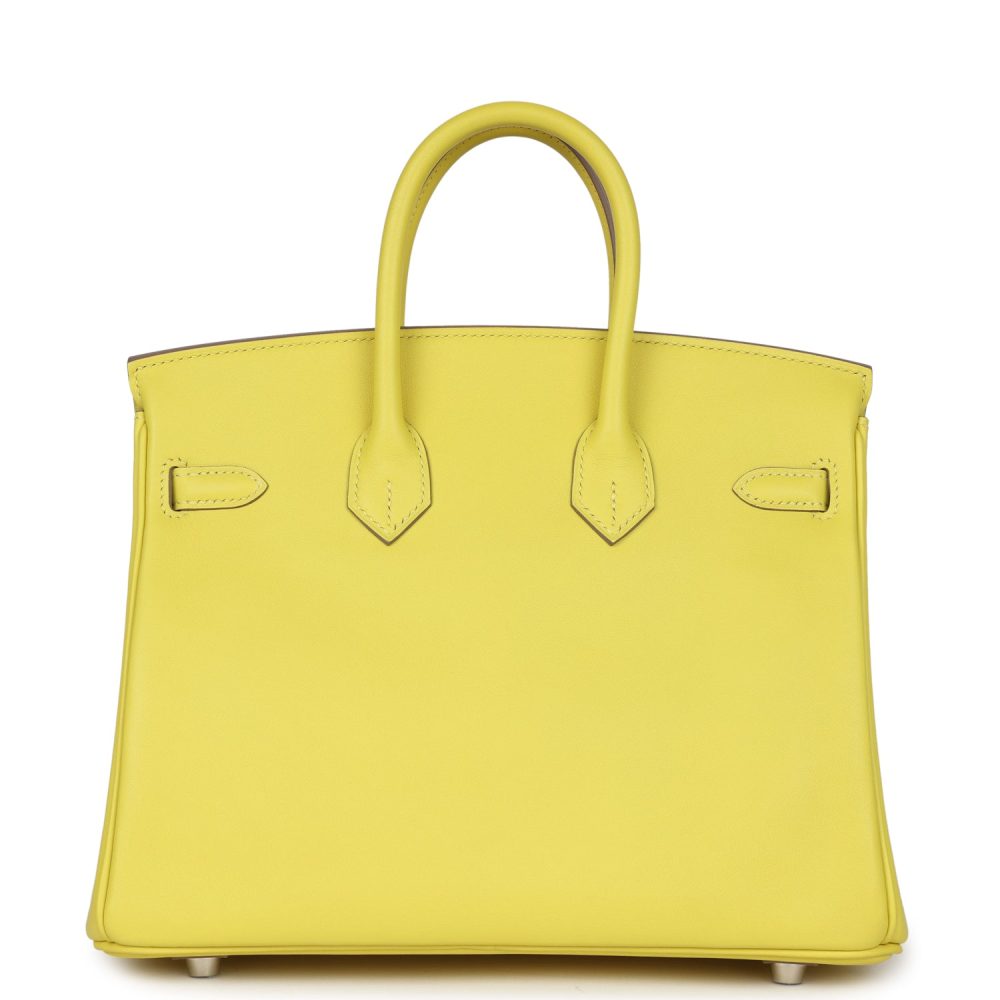 Hermes Birkin 25 Lime Swift Palladium Hardware - Image 4