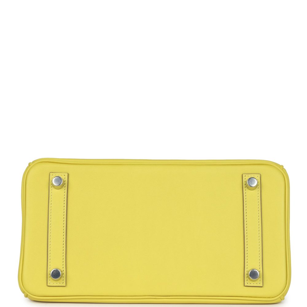 Hermes Birkin 25 Lime Swift Palladium Hardware - Image 6