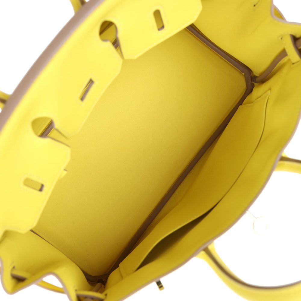 Hermes Birkin 25 Lime Swift Palladium Hardware - Image 8