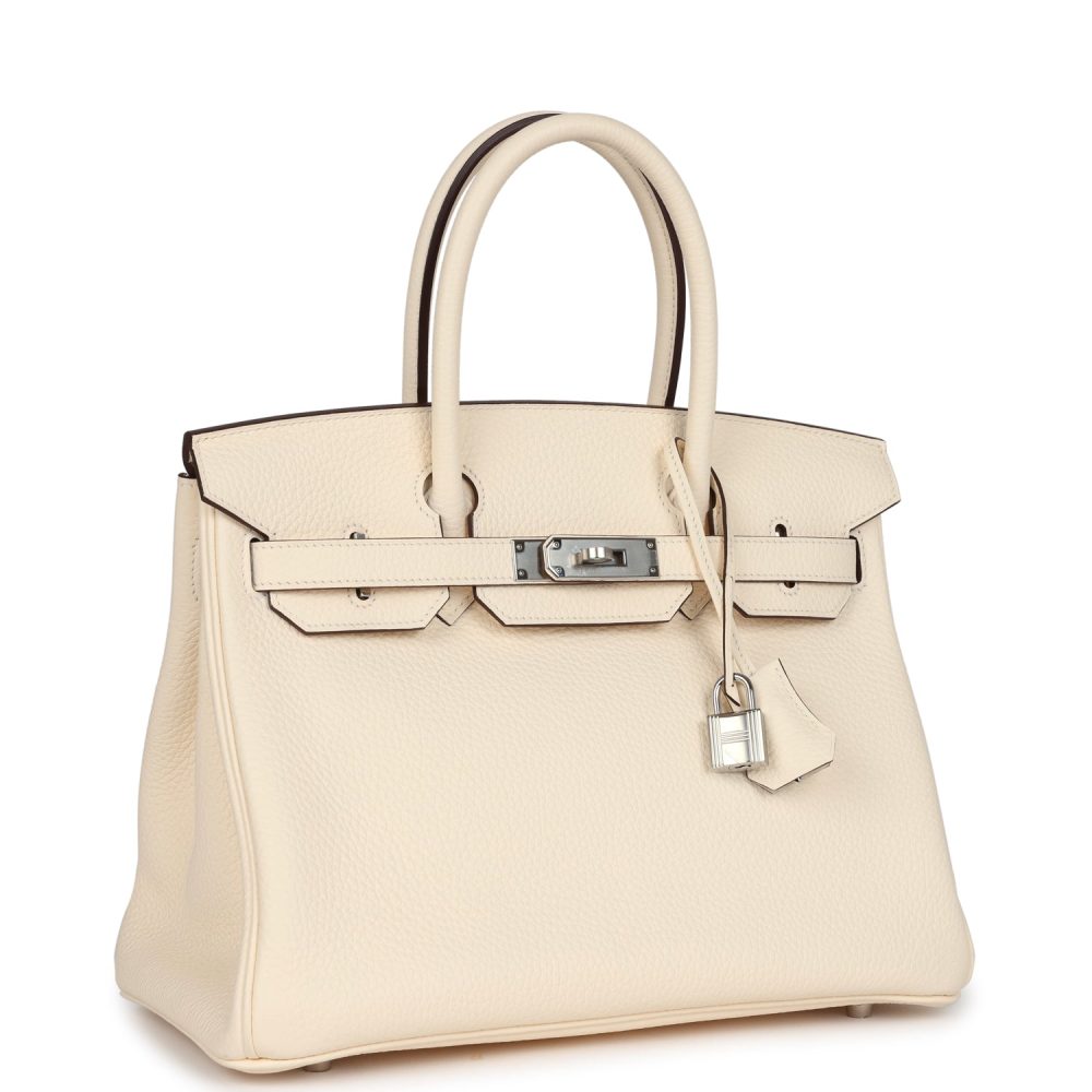 Hermes Birkin 30 Nata Clemence Palladium Hardware - Image 2