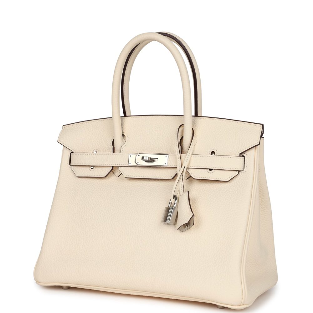 Hermes Birkin 30 Nata Clemence Palladium Hardware - Image 5