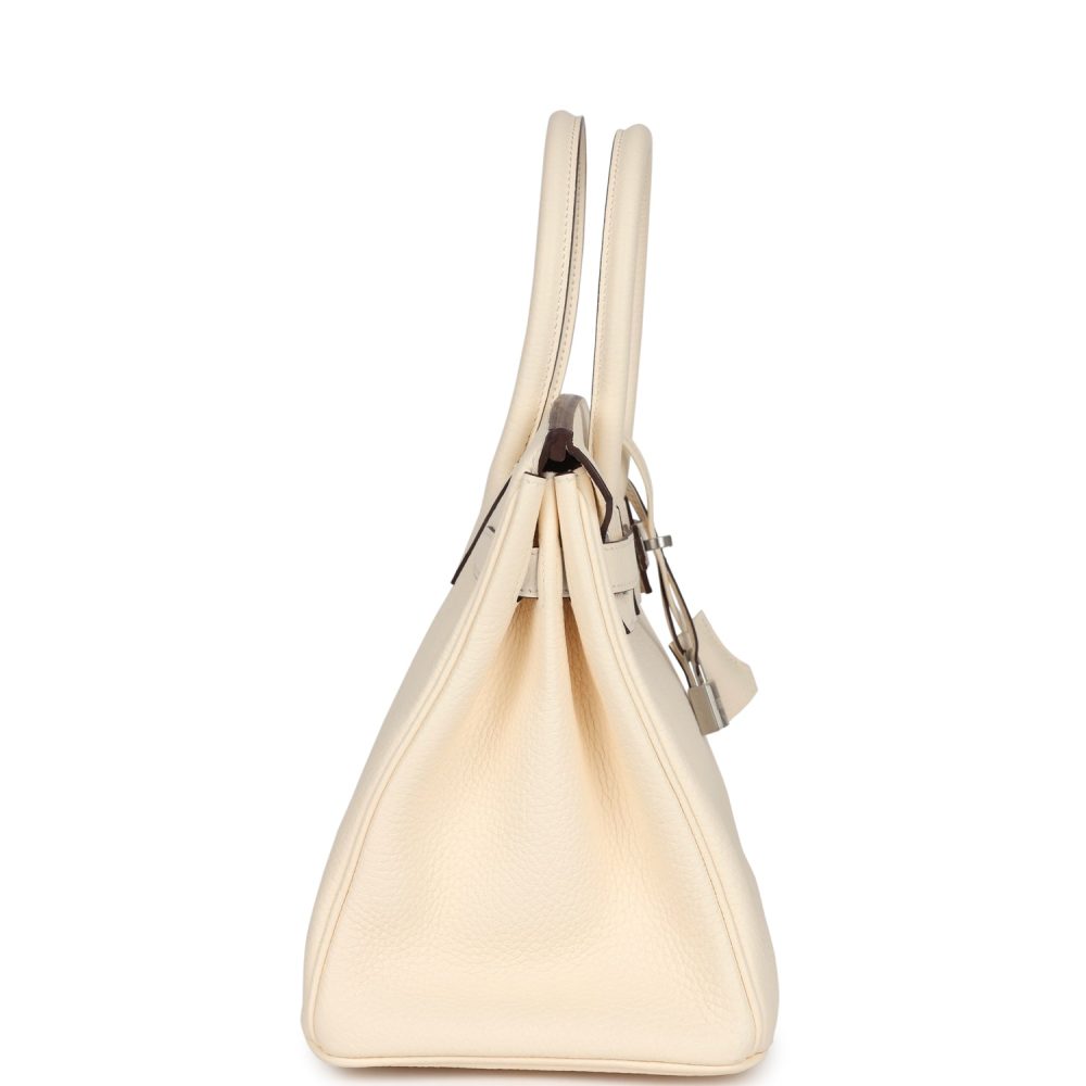Hermes Birkin 30 Nata Clemence Palladium Hardware - Image 3