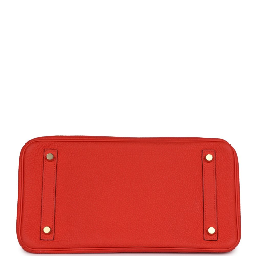 Hermes Birkin 30 Capucine Togo Gold Hardware - Image 6