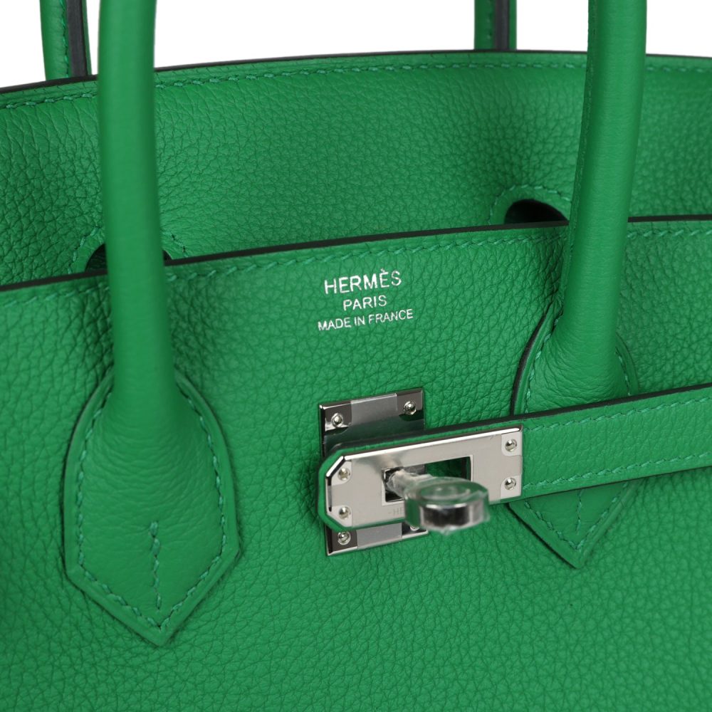Hermes Birkin 25 Bambou Togo Palladium Hardware - Image 7