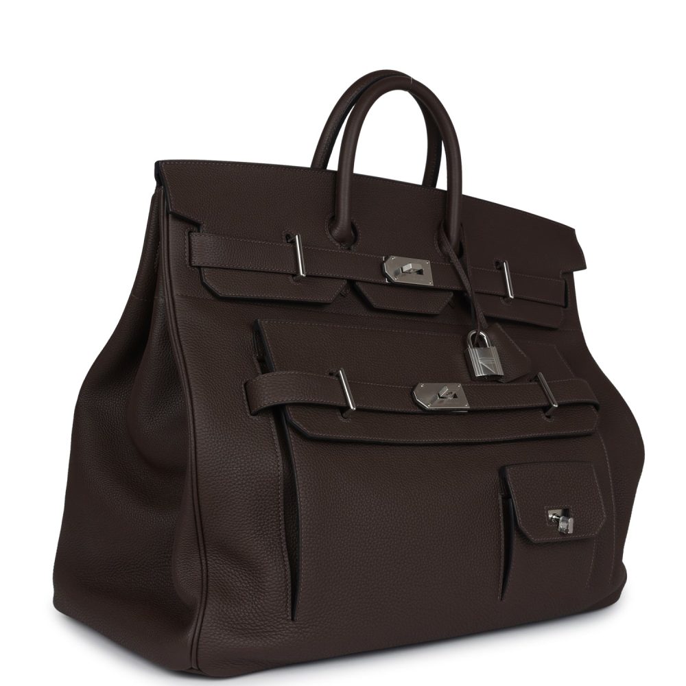 Hermes Multipockets Birkin HAC 50 Ecorce Togo Palladium Hardware - Image 2