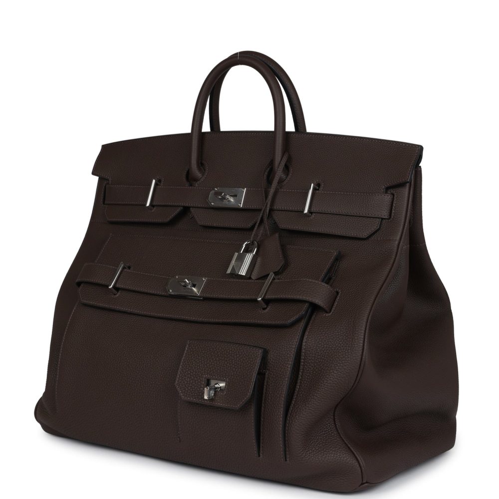 Hermes Multipockets Birkin HAC 50 Ecorce Togo Palladium Hardware - Image 5