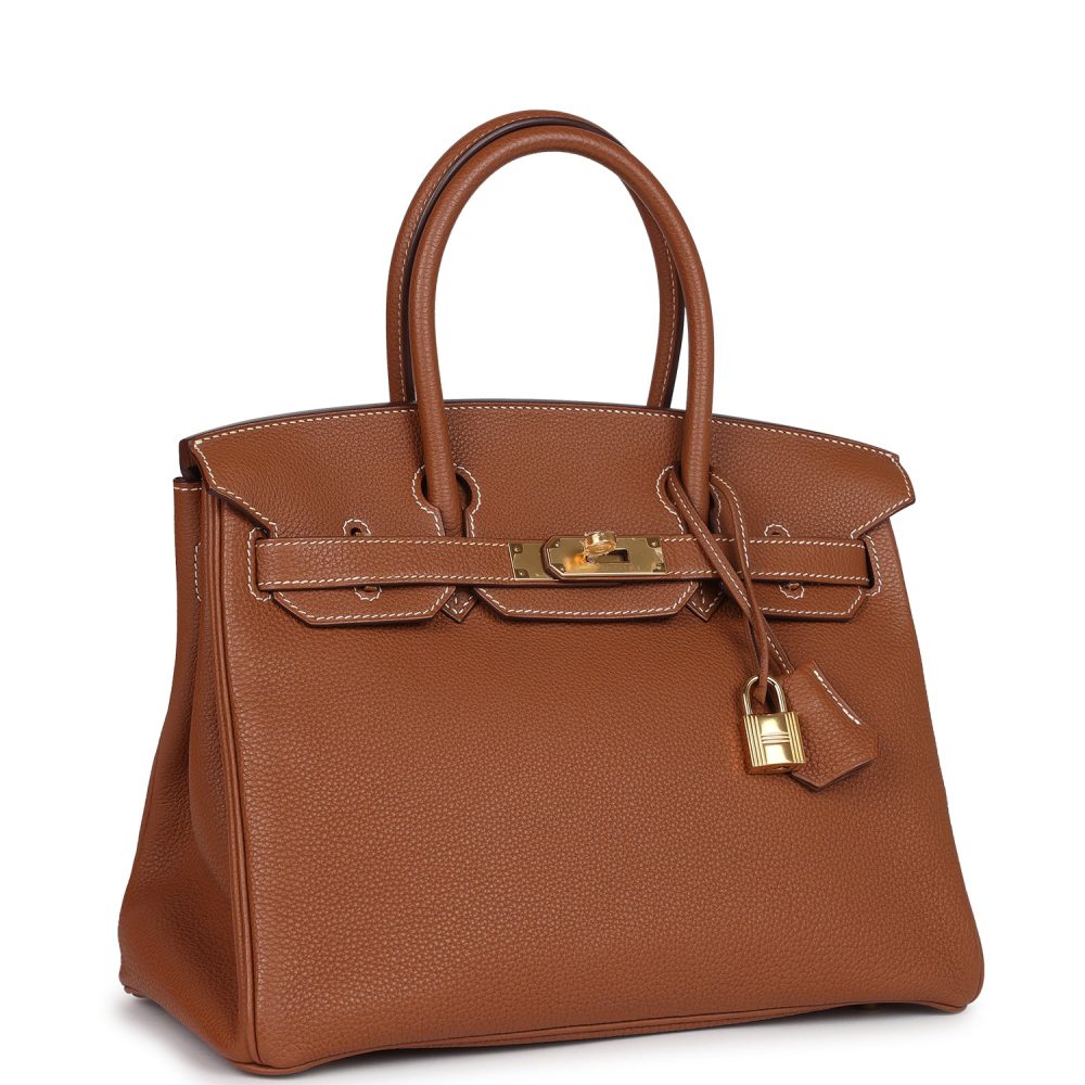 Pre-owned Hermes Birkin 30 Gold Togo Gold Hardware - Image 2