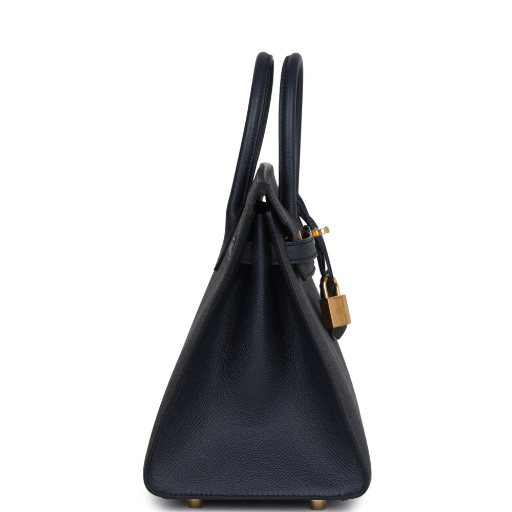 Hermes Birkin Sellier 25 Bleu Indigo Epsom Gold Hardware - Image 3