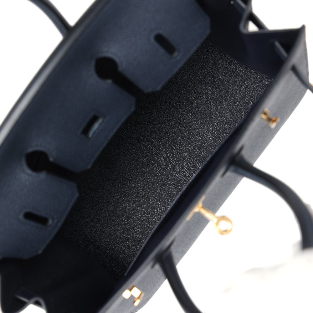 Hermes Birkin Sellier 25 Bleu Indigo Epsom Gold Hardware - Image 8