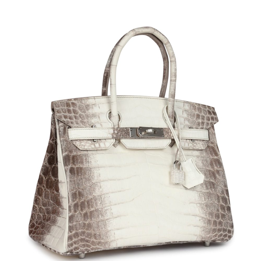 Hermes Birkin 30 Himalaya Niloticus Crocodile Palladium Hardware - Image 2
