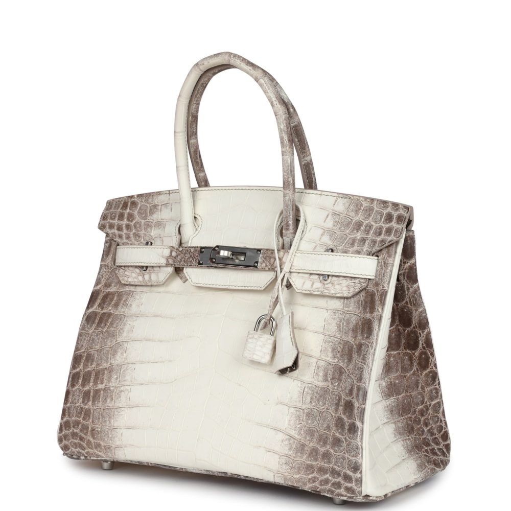 Hermes Birkin 30 Himalaya Niloticus Crocodile Palladium Hardware - Image 5
