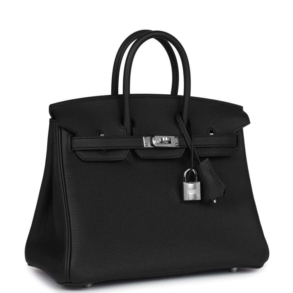 Hermes Birkin 25 Black Togo Palladium Hardware - Image 2