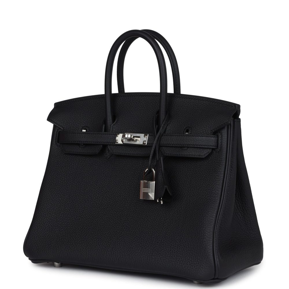 Hermes Birkin 25 Black Togo Palladium Hardware - Image 3