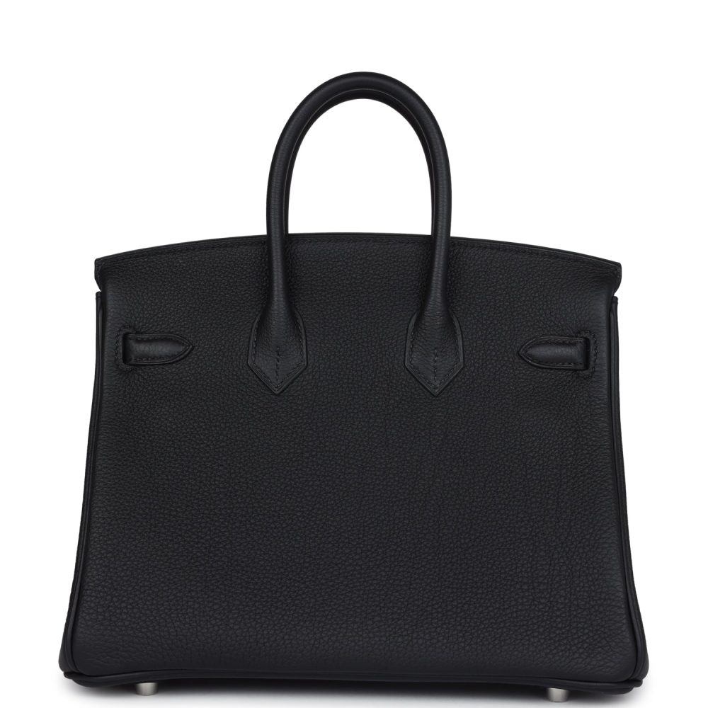 Hermes Birkin 25 Black Togo Palladium Hardware - Image 5