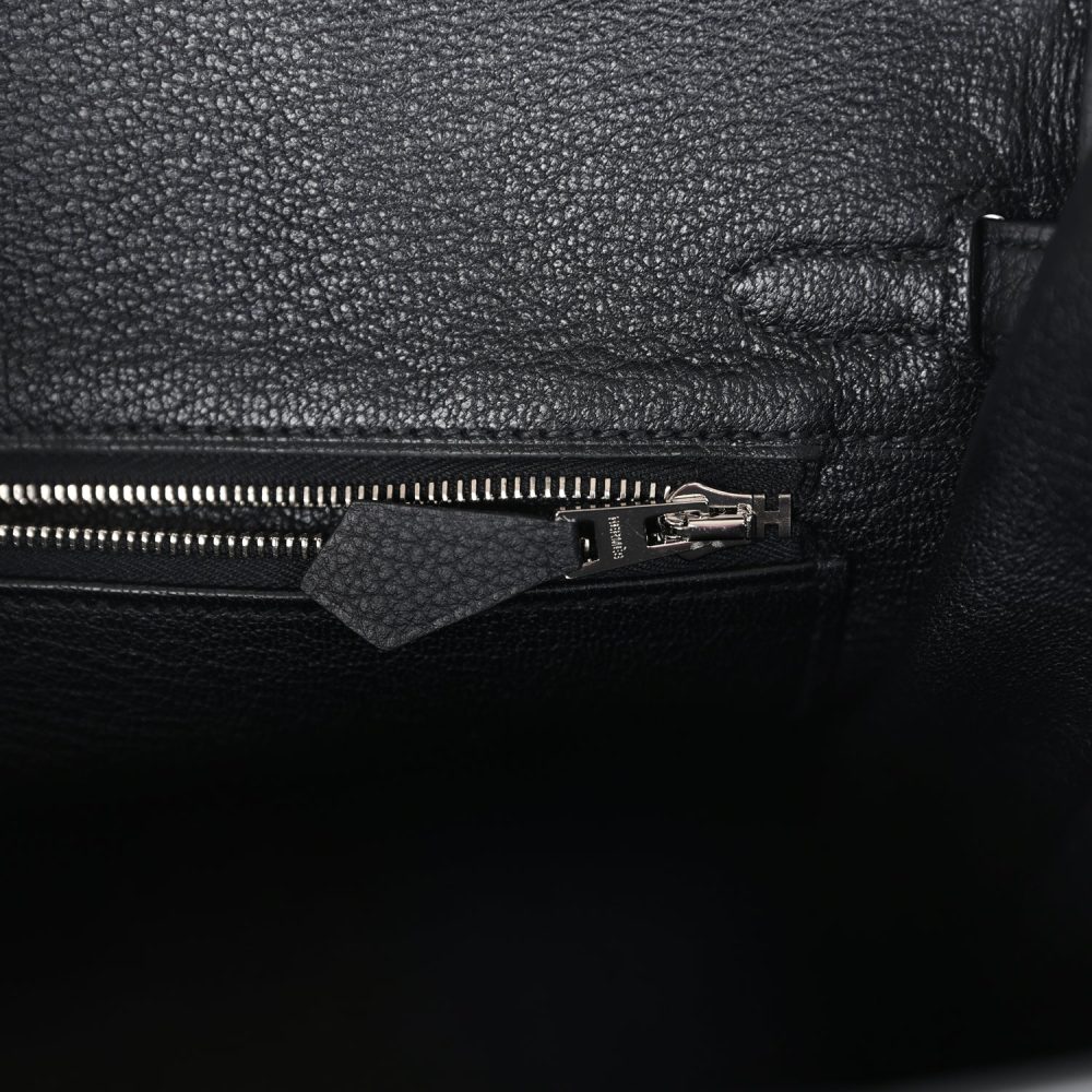 Hermes Birkin 25 Black Togo Palladium Hardware - Image 9