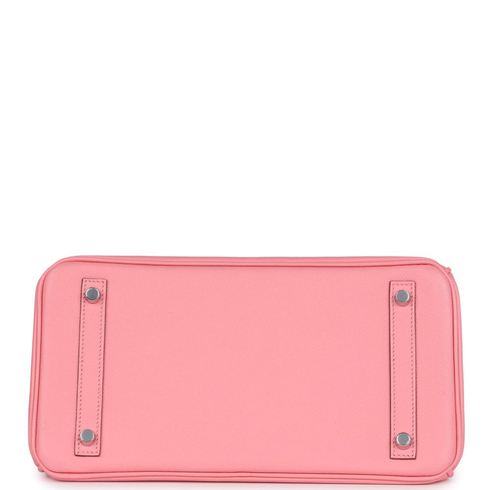 Hermes Birkin 30 Rose Confetti Epsom Palladium Hardware - Image 6