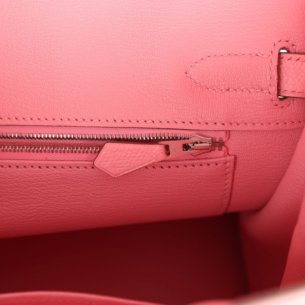 Hermes Birkin 30 Rose Confetti Epsom Palladium Hardware - Image 9