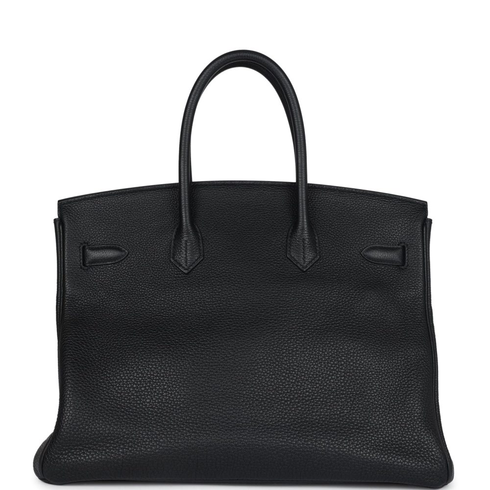 Pre-owned Hermes Birkin 35 Black Togo Rose Gold Hardware - Image 4