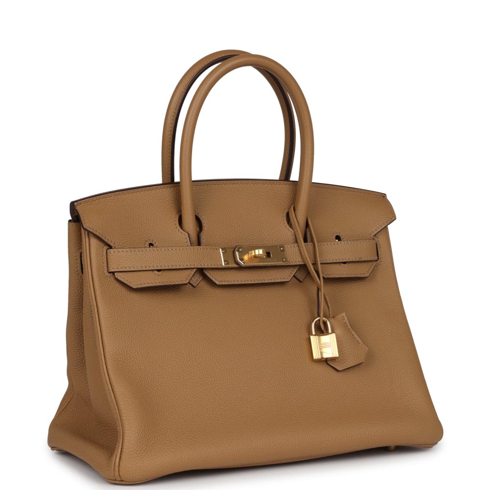 Hermes Birkin 30 Biscuit Togo Gold Hardware - Image 2