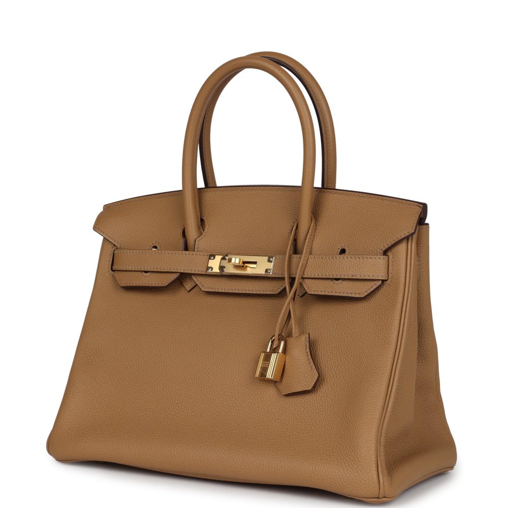 Hermes Birkin 30 Biscuit Togo Gold Hardware - Image 5