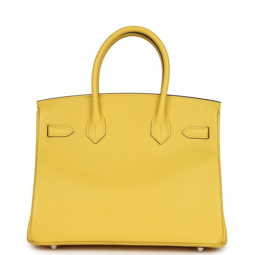 Hermes Birkin 30 Jaune de Naples Epsom Palladium Hardware - Image 4