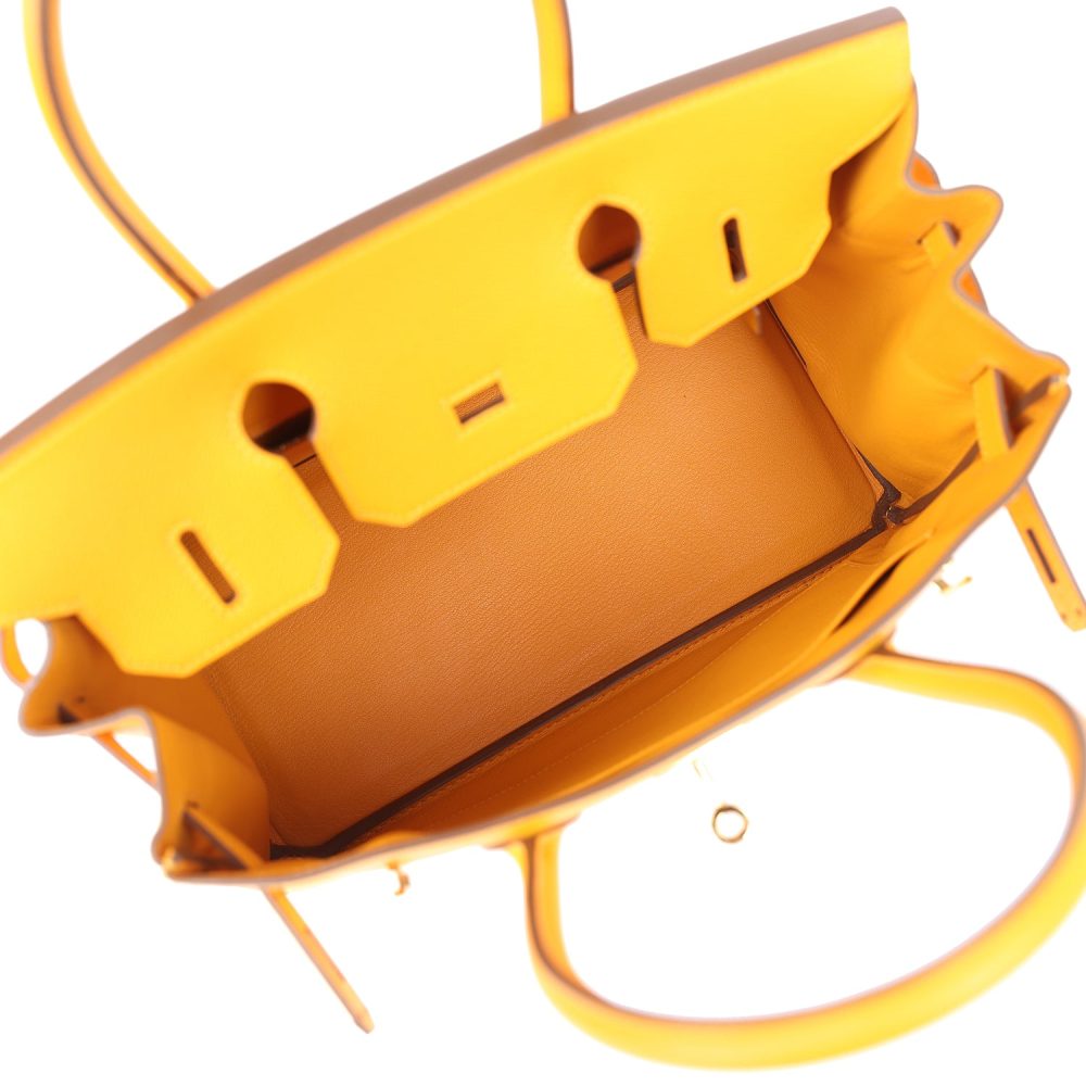 Pre-owned Hermes Birkin 30 Jaune D'or Epsom Gold Hardware - Image 9