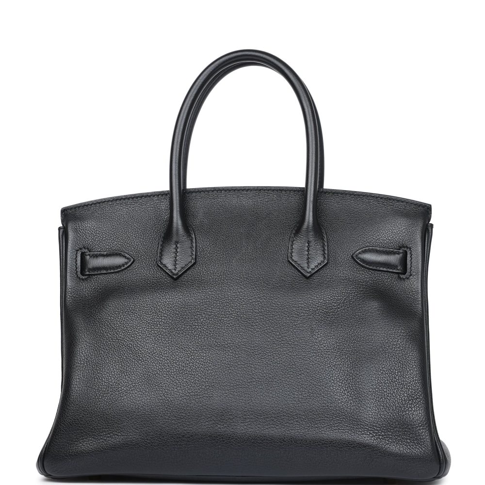Pre-owned Hermes Birkin 30 Black Novillo Gold Hardware - Image 4