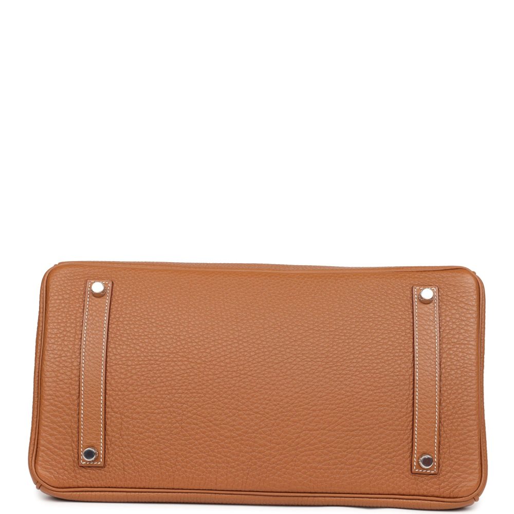 Hermes Birkin 35 Gold Togo Palladium Hardware - Image 6
