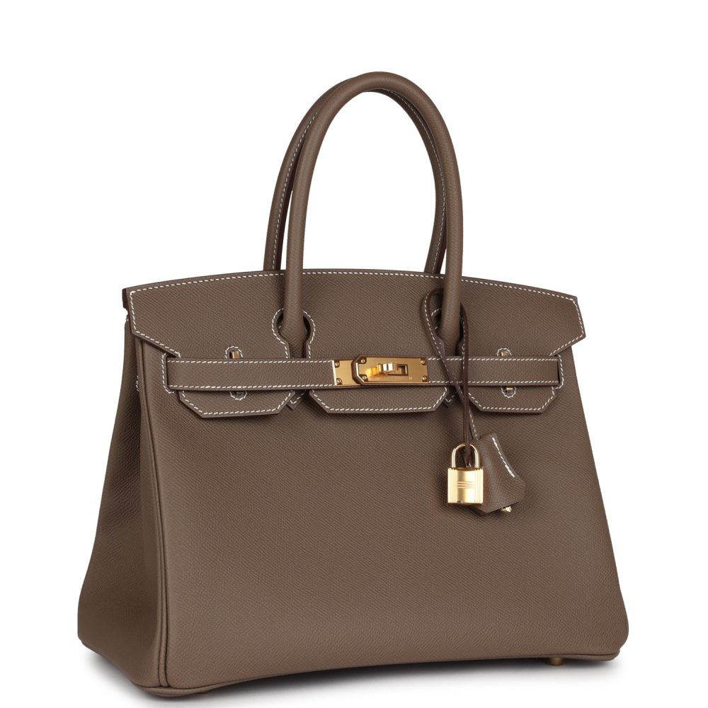 Hermes Birkin 30 Etoupe Epsom Gold Hardware - Image 2