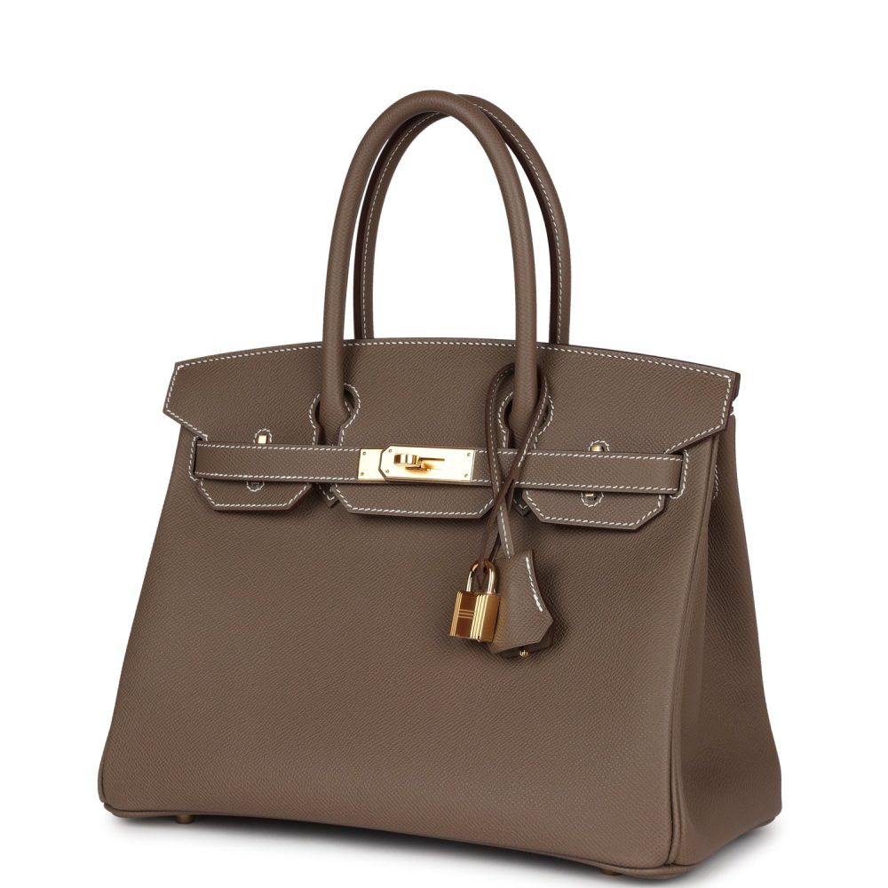 Hermes Birkin 30 Etoupe Epsom Gold Hardware - Image 3