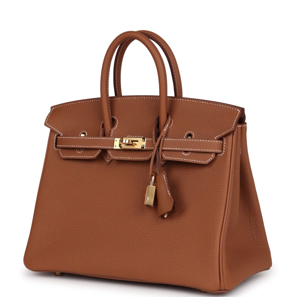 Hermes Birkin 25 Gold Togo Gold Hardware - Image 3