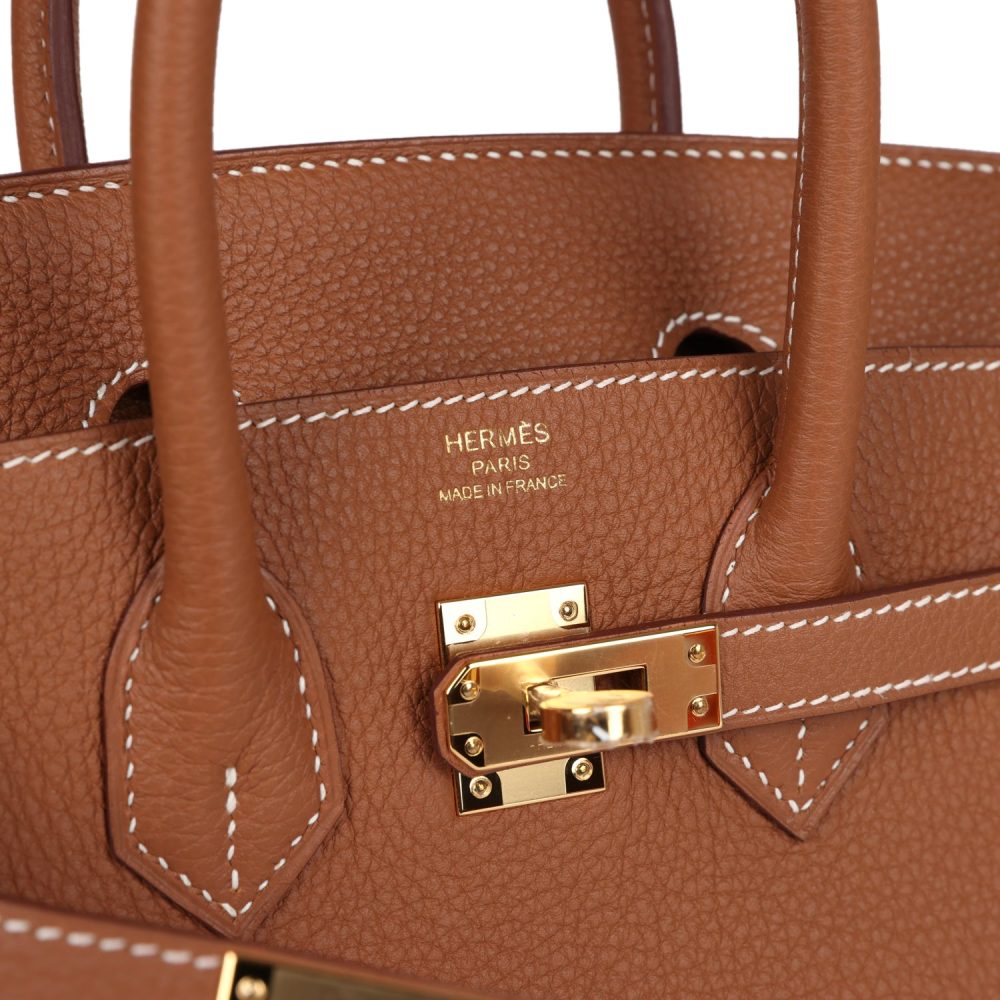 Hermes Birkin 25 Gold Togo Gold Hardware - Image 7
