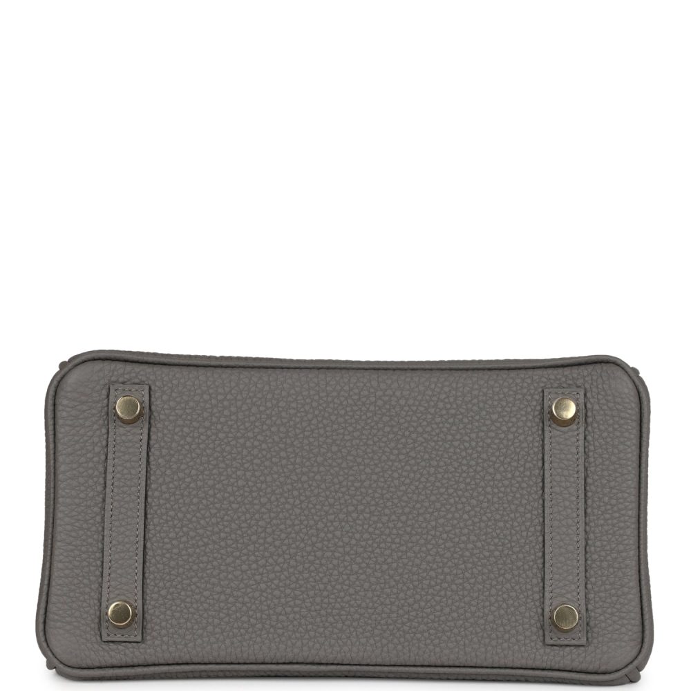 Hermes Birkin 25 Gris Meyer Togo Permabrass Hardware - Image 6