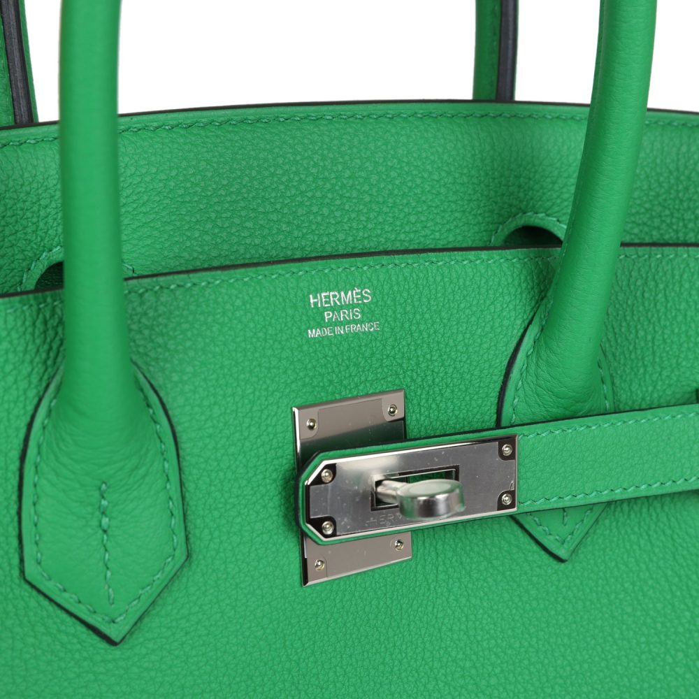 Hermes Birkin 30 Bambou Togo Palladium Hardware - Image 7