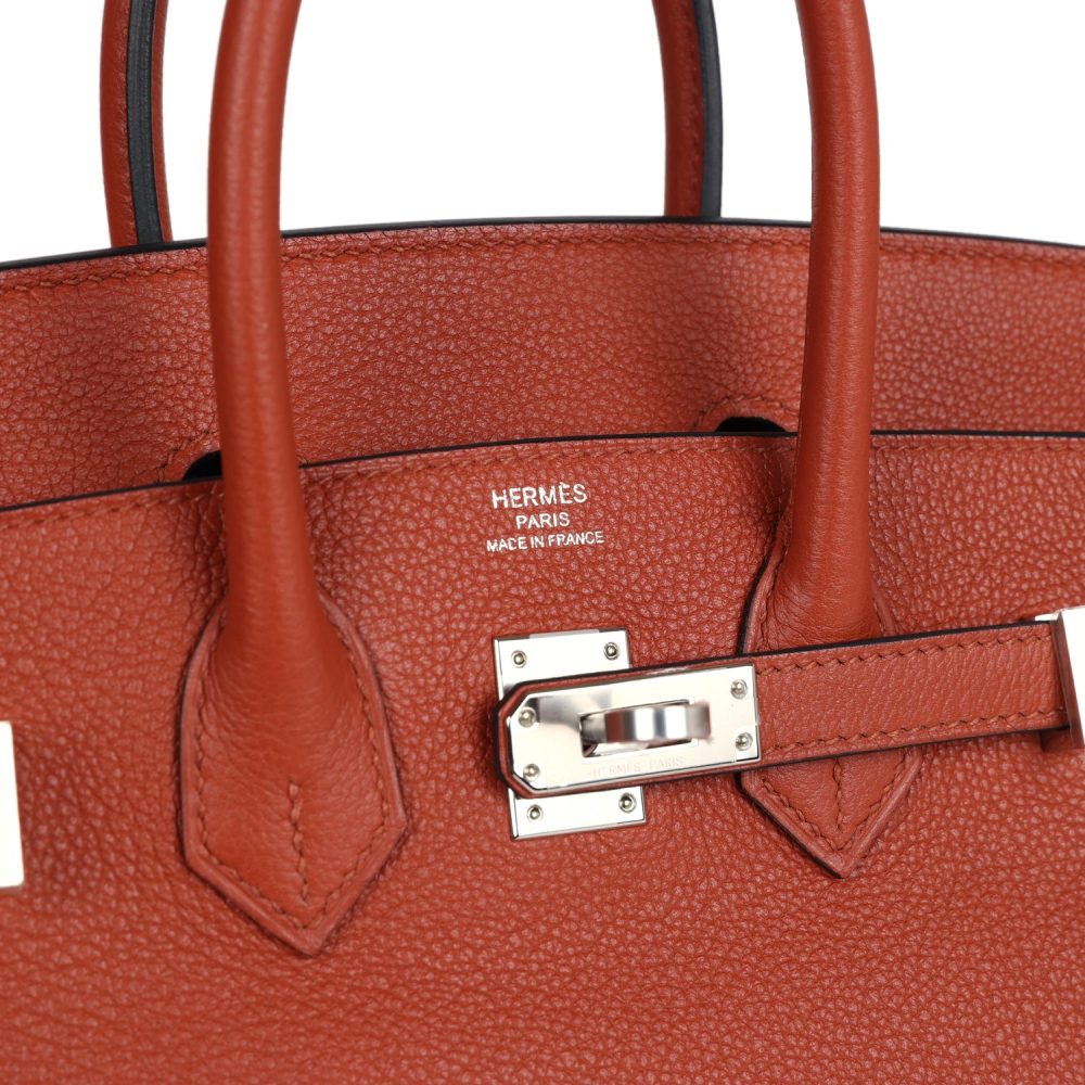 Hermes Birkin 25 Cuirve Verso Taurillon Novillo Palladium Hardware - Image 7