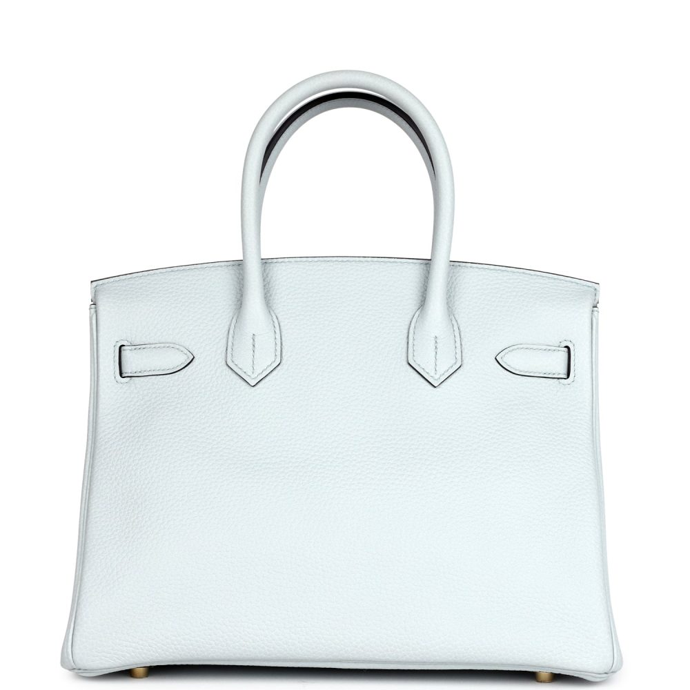 Hermes Birkin 30 Bleu Pale Togo Gold Hardware - Image 4