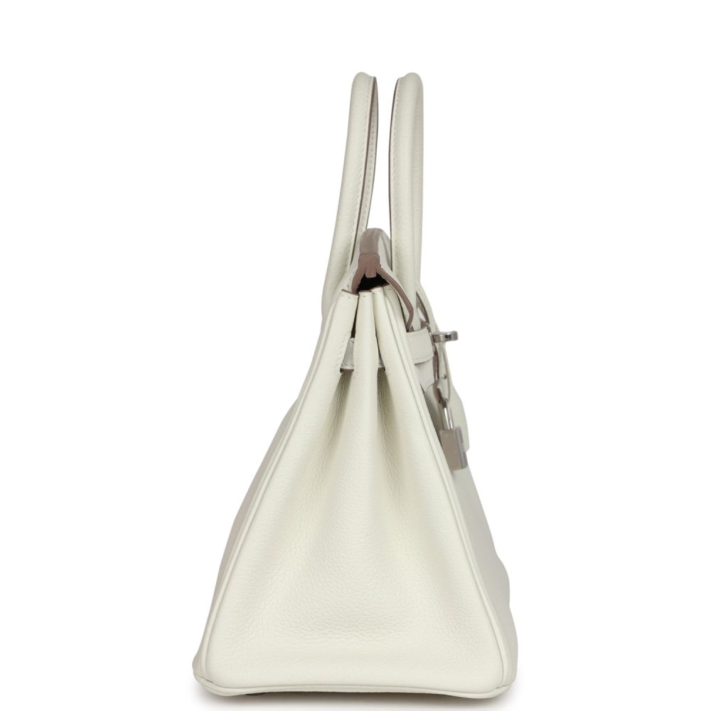 Hermes Birkin 25 Mushroom Togo Palladium Hardware - Image 3