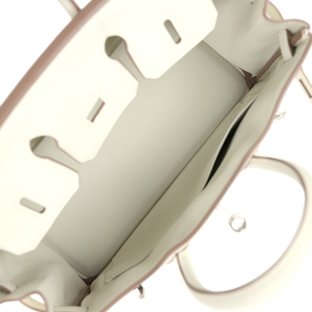 Hermes Birkin 25 Mushroom Togo Palladium Hardware - Image 8