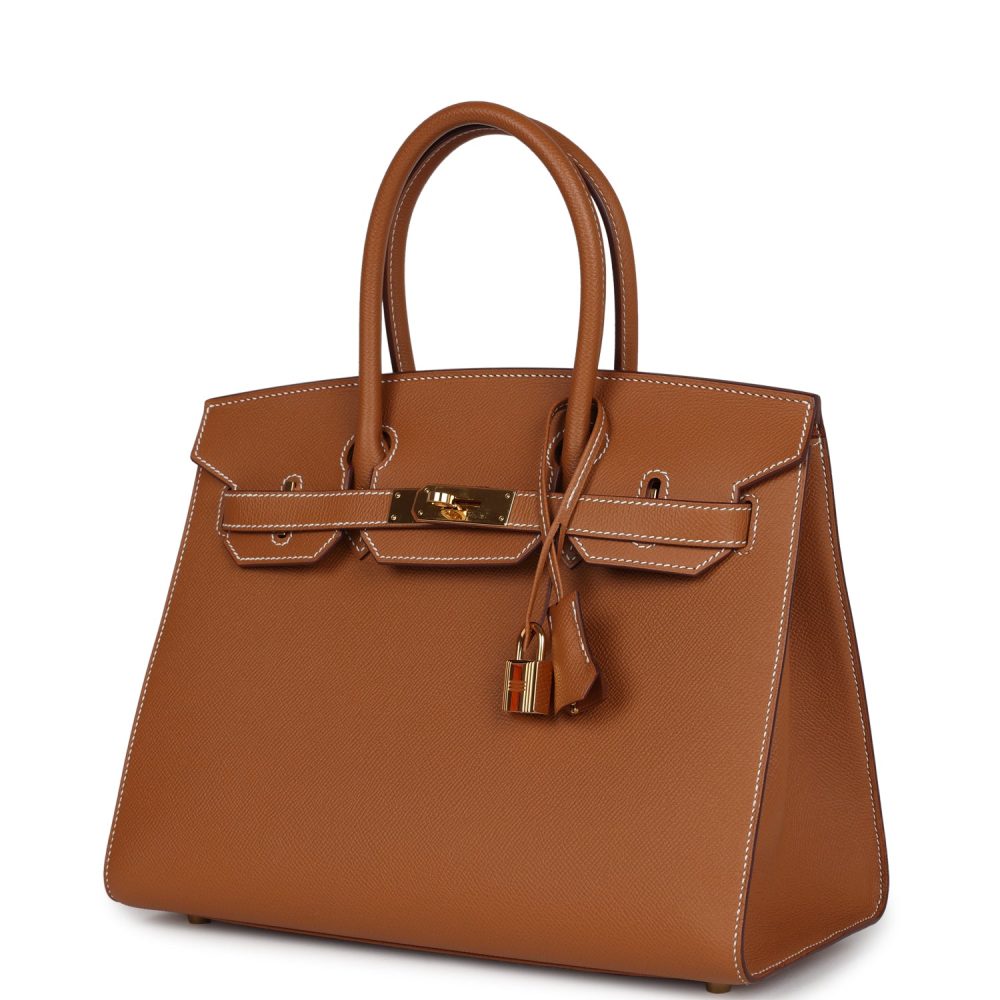 Pre-owned Hermes Birkin Sellier 30 Gold Epsom Gold Hardware - Image 5