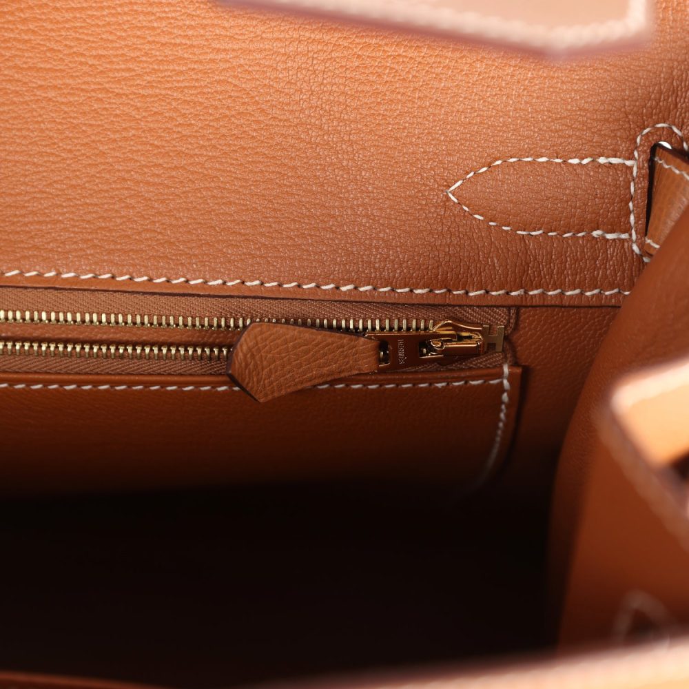 Pre-owned Hermes Birkin Sellier 30 Gold Epsom Gold Hardware - Image 9