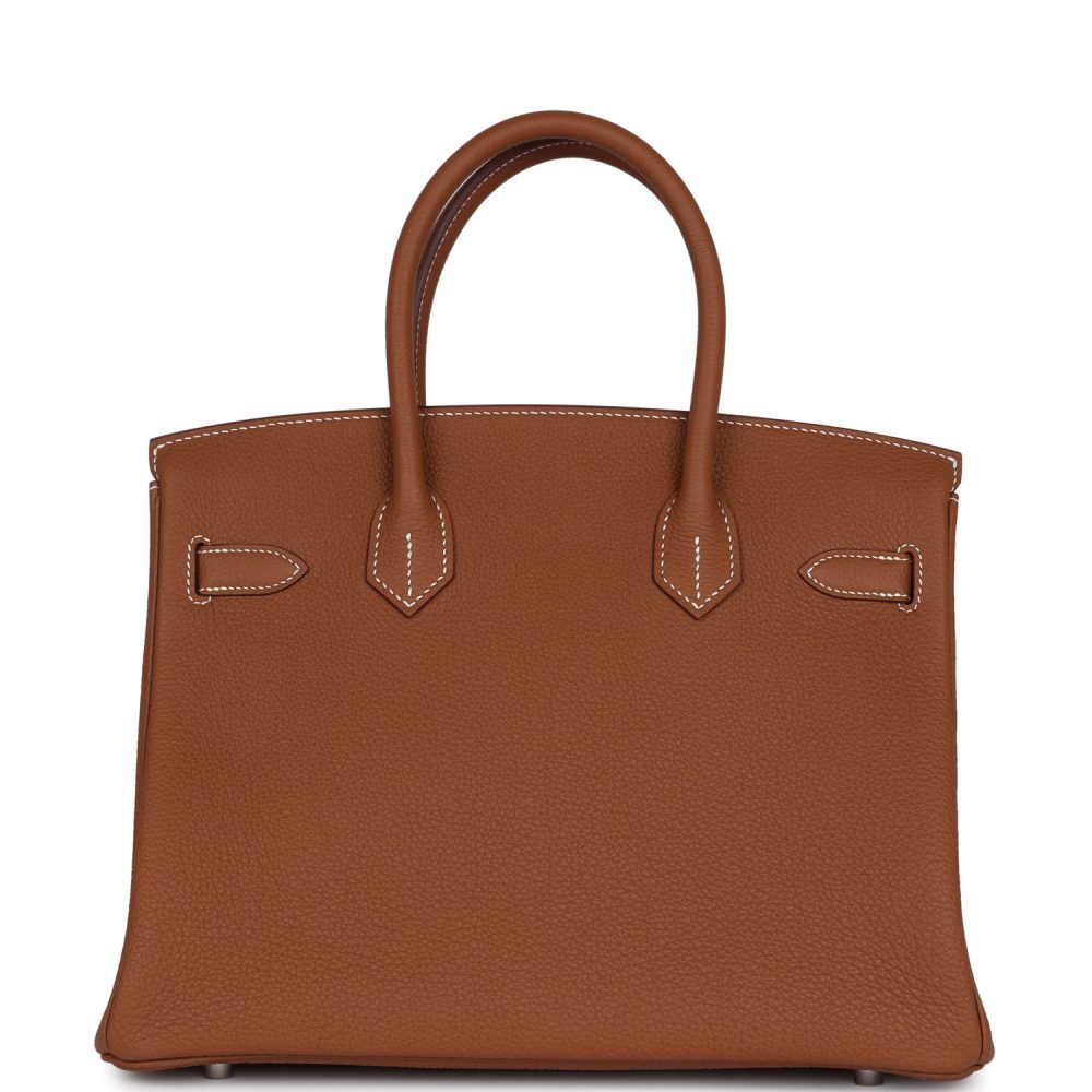 Hermes Birkin 30 Gold Togo Palladium Hardware - Image 4
