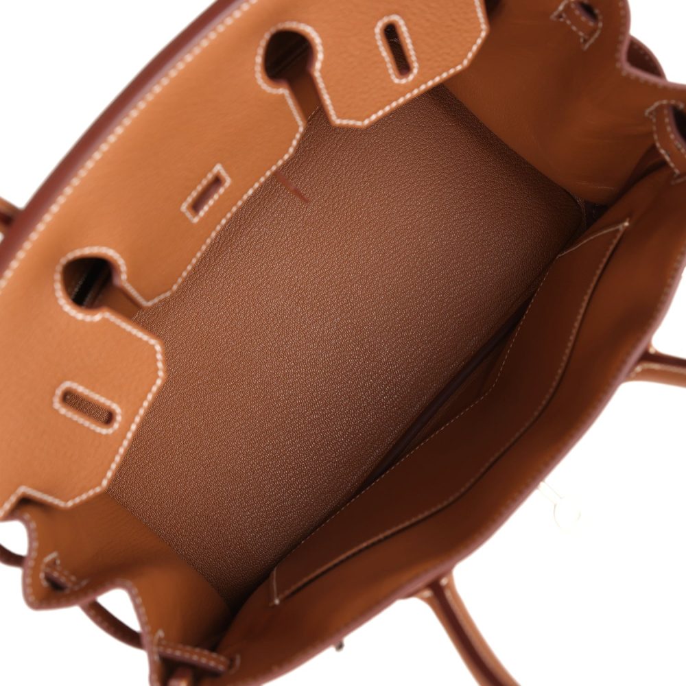 Hermes Birkin 30 Gold Togo Palladium Hardware - Image 8