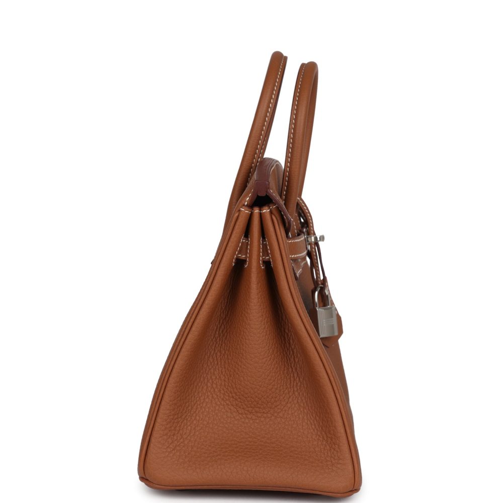 Hermes Birkin 25 Gold Togo Palladium Hardware - Image 4