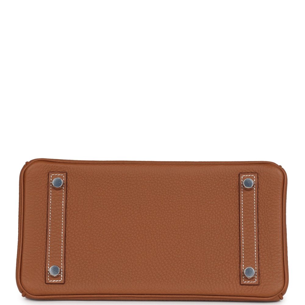 Hermes Birkin 25 Gold Togo Palladium Hardware - Image 6
