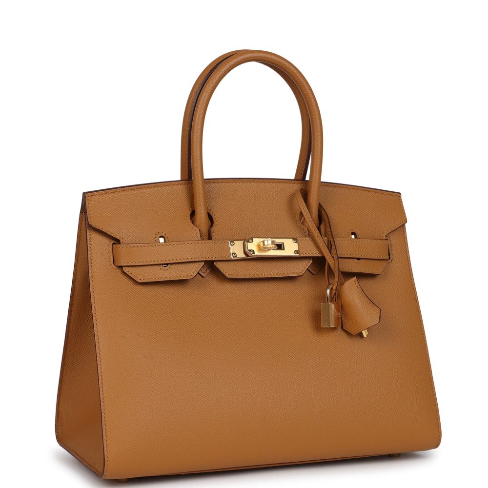Hermes Birkin Sellier 30 Sesame Epsom Gold Hardware - Image 2