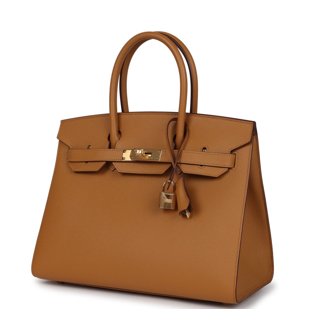 Hermes Birkin Sellier 30 Sesame Epsom Gold Hardware - Image 5
