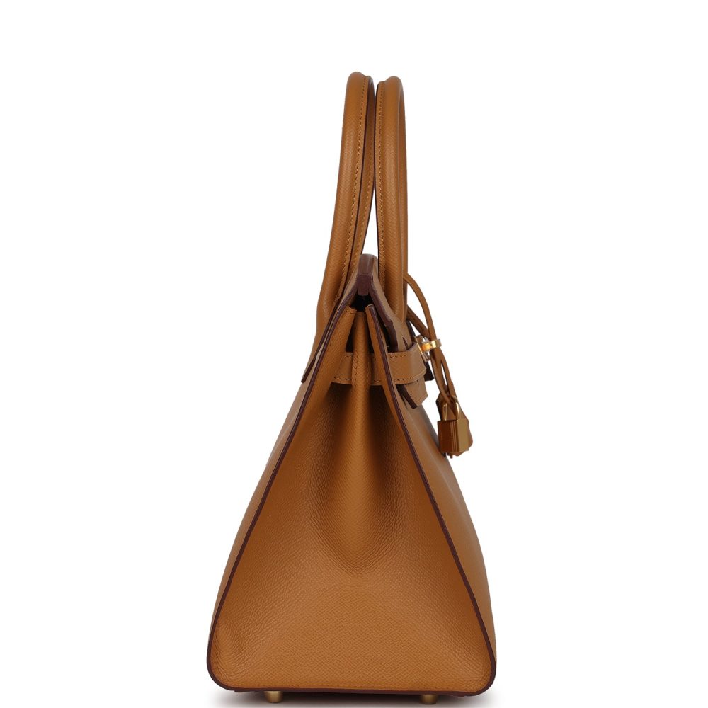 Hermes Birkin Sellier 30 Sesame Epsom Gold Hardware - Image 3