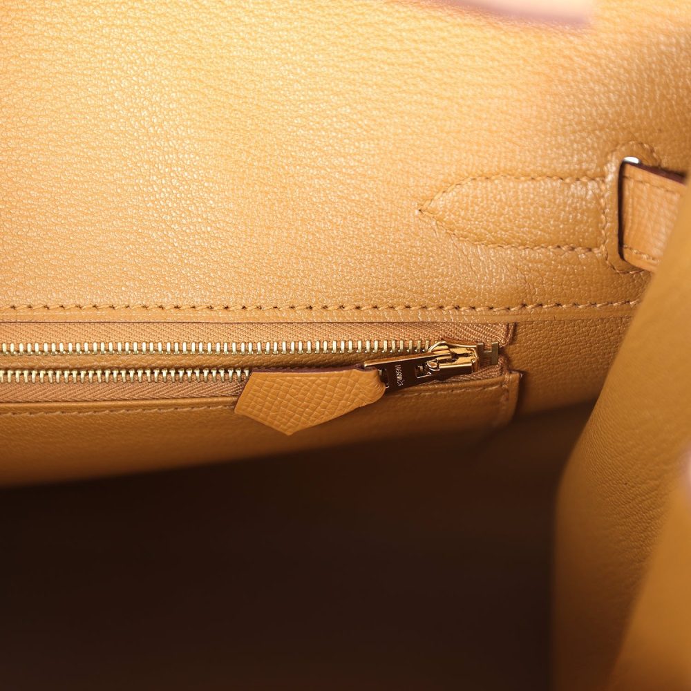 Hermes Birkin Sellier 30 Sesame Epsom Gold Hardware - Image 9